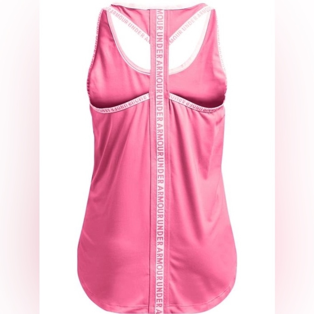 Under Armour Women's Bright Pink Heat Gear Tank Top - Picture 3 of 12